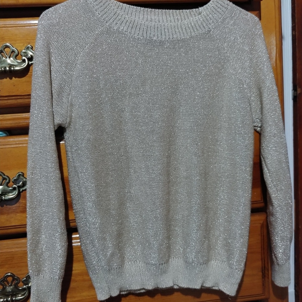 Lumere gold sparkle top